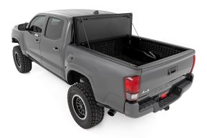 Toyota Tacoma Hard Tri-Fold Flip Up Bed Cover - Rough Country - Third-Generation - '16-'23